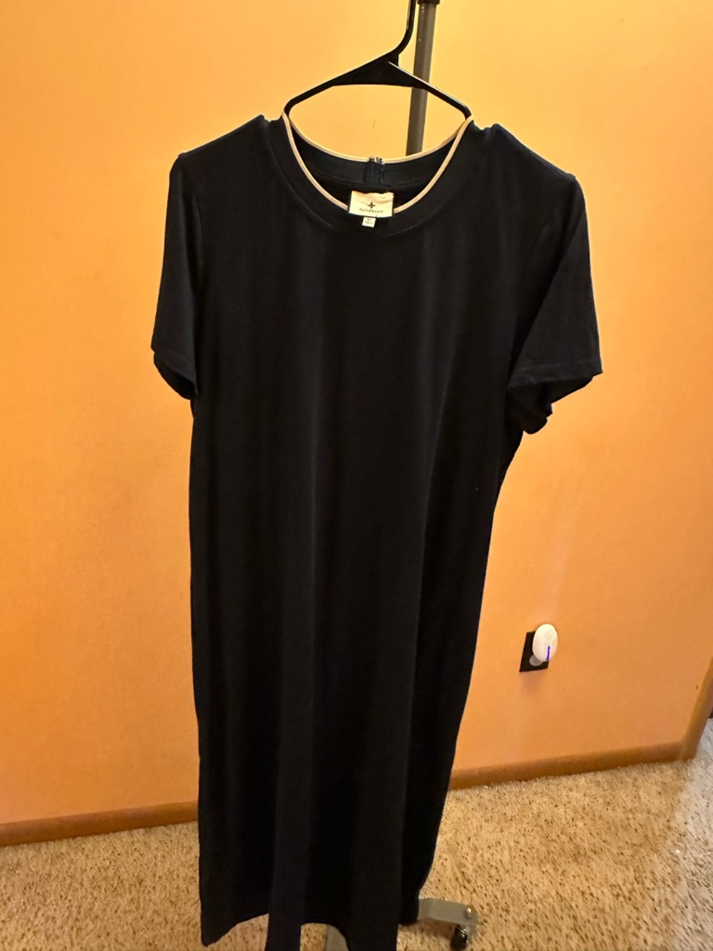 Tuckernuck Black Tee with Cream Trim